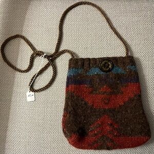 Topia Wool Sweater Purse with Southwestern Style Pattern